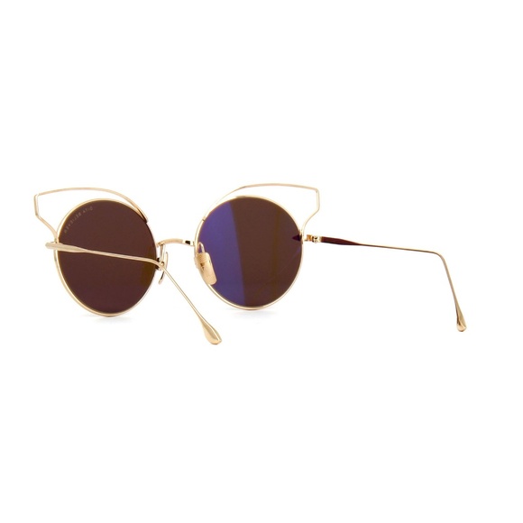 New Ladies Dita Gold Sunglasses - Picture 6 of 8
